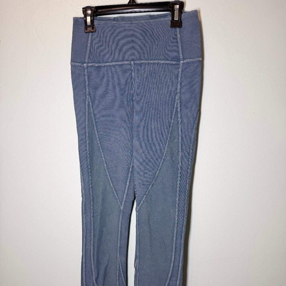 Lululemon 4 Wunder Under high rise tight snow washed ribbed 26" in Washed Luna